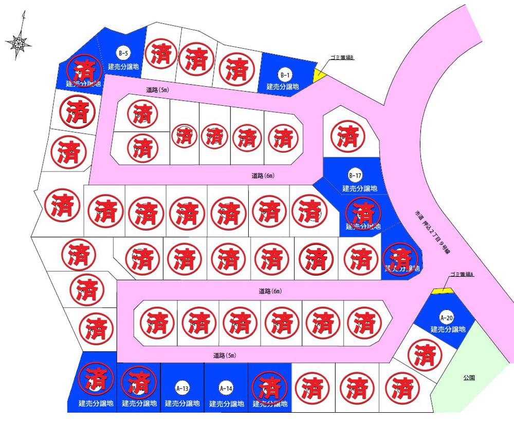 セルリアンヒルズ 夢ヶ丘の区画図