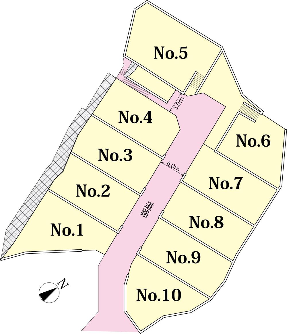 セルリアンヒルズ 長楽寺一丁目の区画図