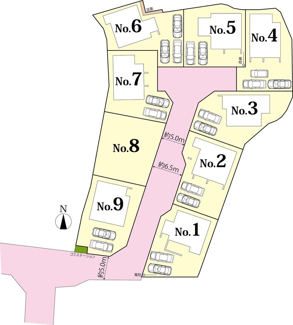 セルリアンタウン 高屋町中島の区画図