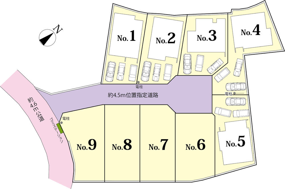 セルリアンステージ　口田南六丁目 Ⅱの区画図